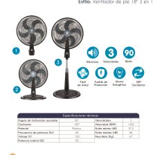 ABANICO DE PIE 18' 3EN1 VEGGA (LF-18) - 0017967