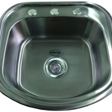 FREGADERO PILETA FRINOX DE ACERO INOX 49X46X16 - 0018788