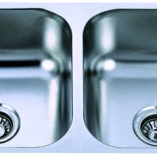 FREGADERO FRINOX DE ACERO INOX DOBLE TANQUE 78X44X20 - 0018790