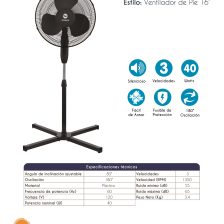 ABANICO DE PIE 16' VEGGA (FS-40) - 0018217