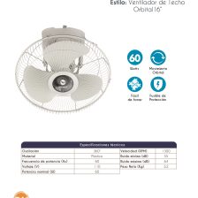 ABANICO TECHO ORBIT VEGGA  (VO-16) - 0016180