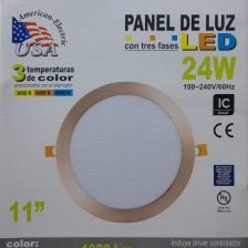 PLATO LED 24W (11PUL) ORO ROSA USA - 0104136