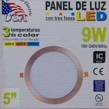 PLATO LED 9W(5PUL)ORO ROSA USA - 0104148