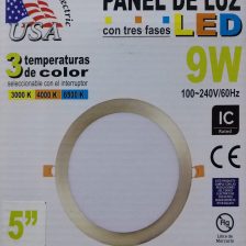 PLATO LED 9W(5PUL)BRONC ANTIG USA - 0104149