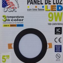 PLATO LED 9W(5PUL)CAFÉ OSC USA - 0104150