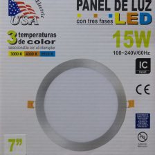 PLATO LED 15W(7PUL)SATINADO USA - 0104154