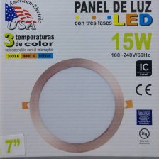PLATO LED 15W(7PUL)ORO ROSA USA - 0104155