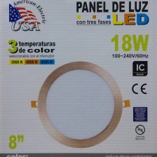 PLATO LED 18W(8PUL)ORO ROSA USA - 0104159