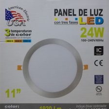 PLATO LED 24W(11PUL)SATINADO USA - 0104161