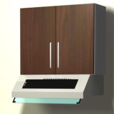 MUEBLE AEREO P/EXT WENGUE 80CM (MAEEIK80-W) - 020336