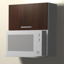 MUEBLE AEREO P/MICROON WENGUE 60CM (MAEMIK60-W) - 020165