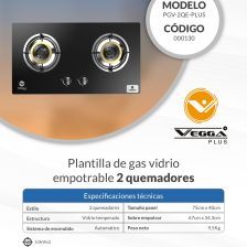 PLANTILLA VEGGA PLUS GAS VIDRIO (2QUEM)- 0010015