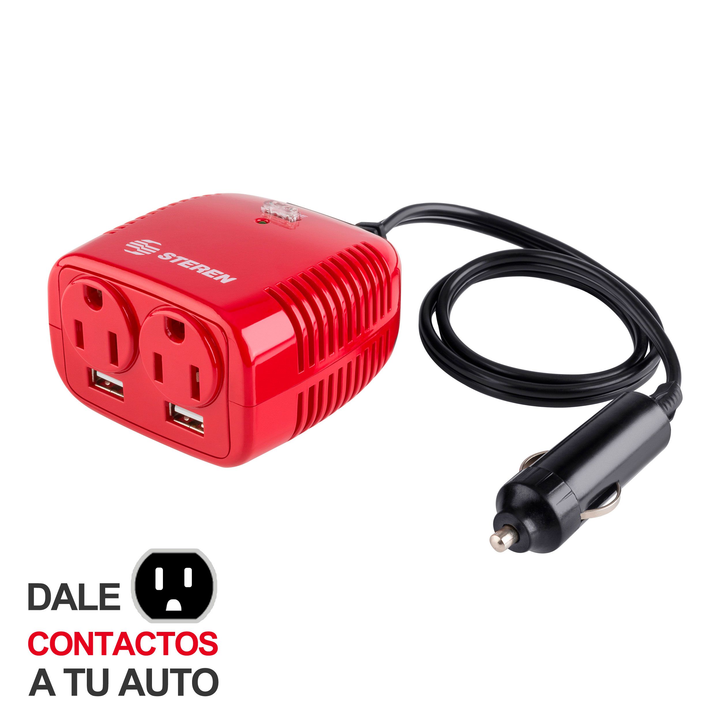 INVERSOR AUTOMOTRIZ 150W (12 Vcc - 110 Vca) STEREN (INV-150) - 0104587