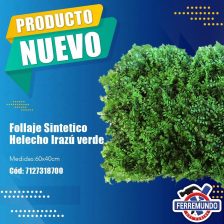 FOLLAJE SINTETICO HELECHO IRAZU VERDE  40 X 60CM - 0010291