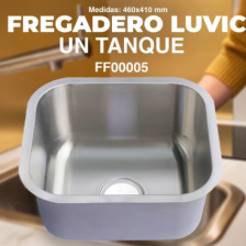 FREGADERO TANQUE PEQUEÑO 460X410 LUVIC (FF00005) - 0010666